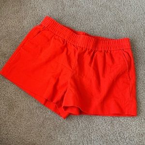 J.CREW bright coral shorts